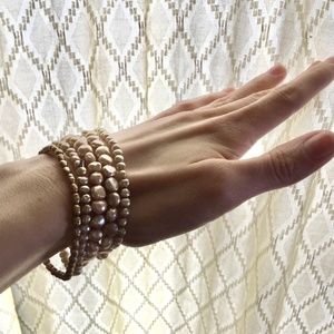 SOLD- freshwater pearl bracelets (bundle of 5)